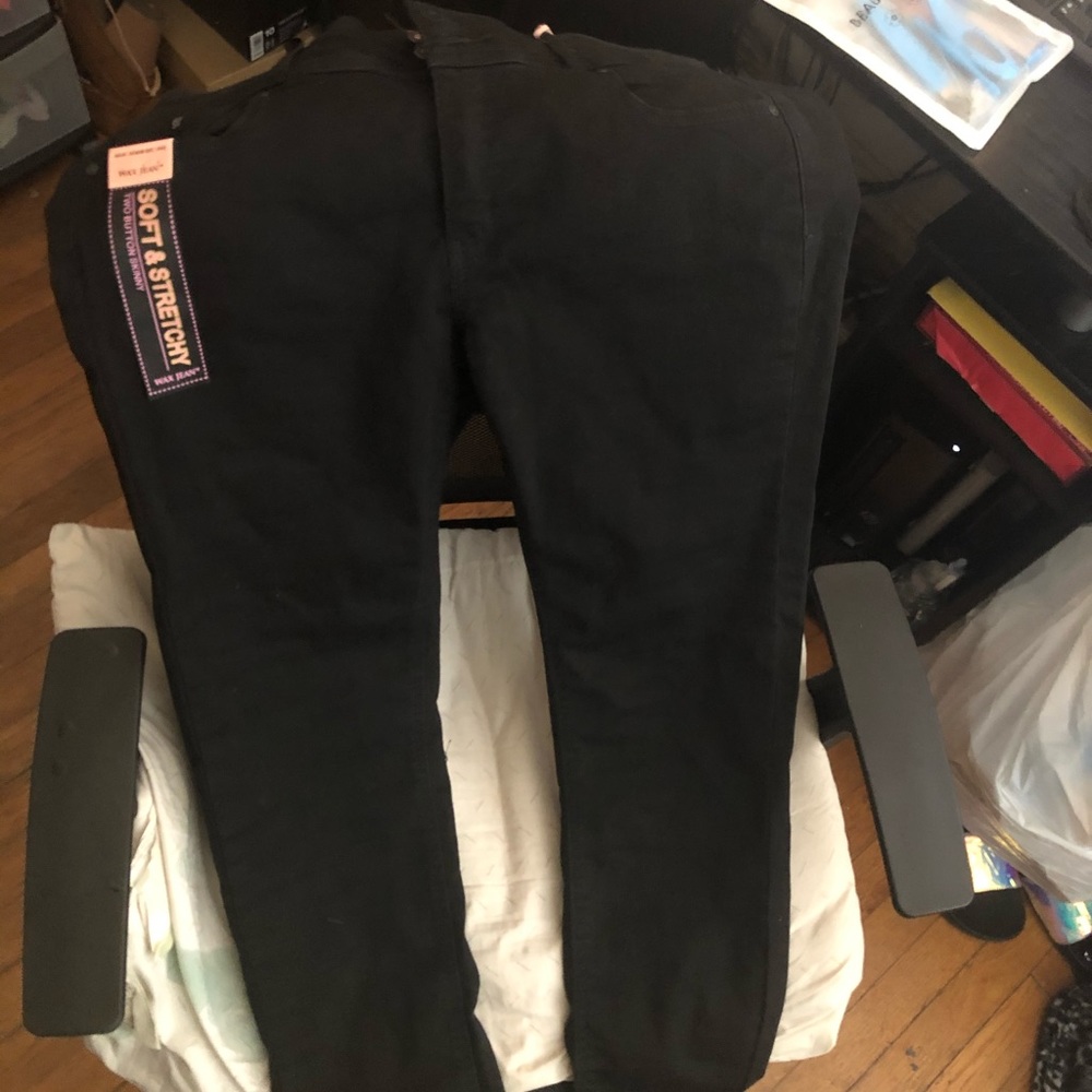 Black Skinny Jeans (full length) - Size 14